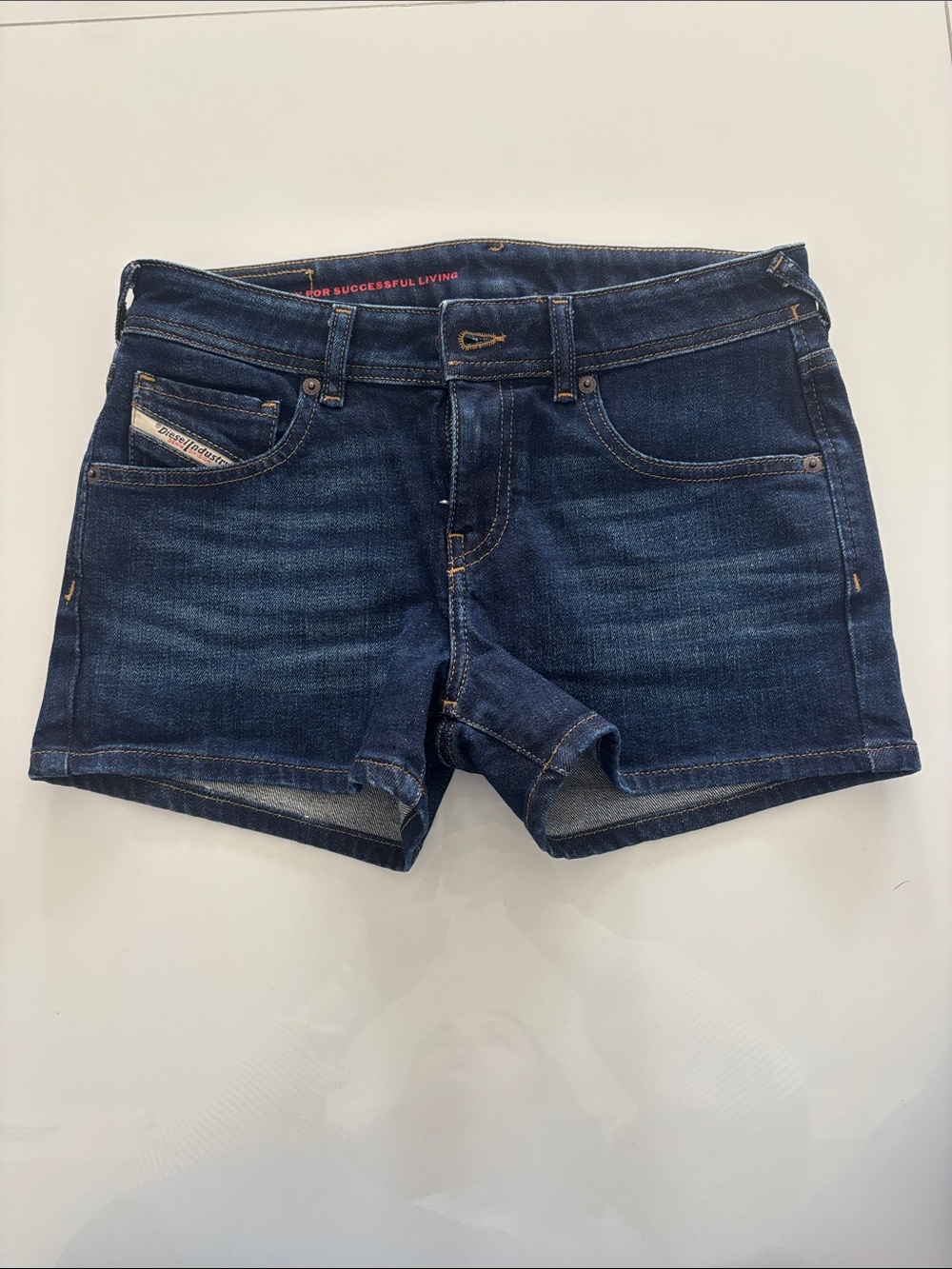 Dark Blue Denim Disel Shorts